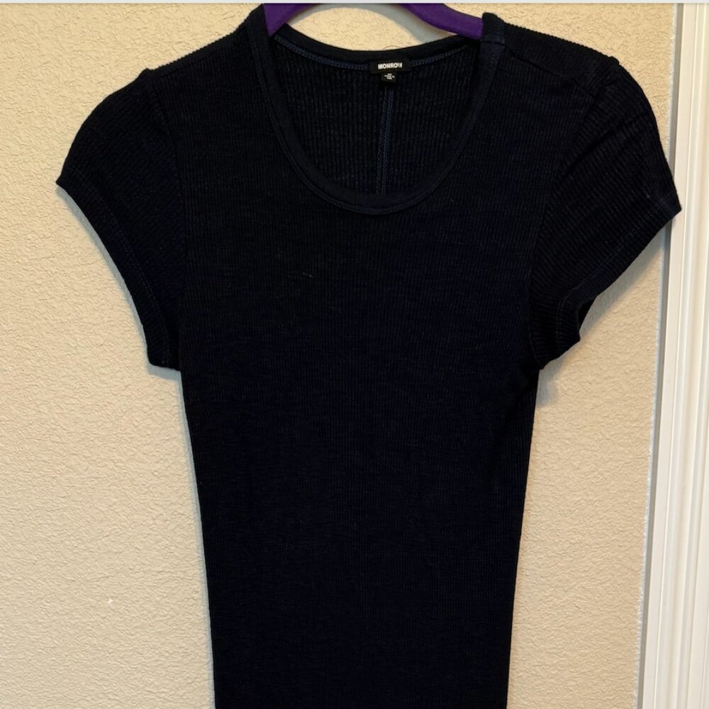 Monrow Fitted Layering Dress - Picture 1 of 5